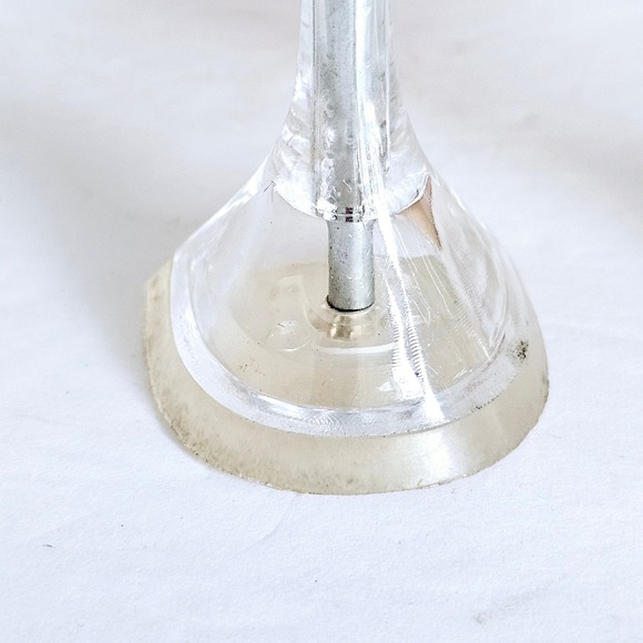 Fashion Nova Eiffel Heel Glass Slipper Transparent Silver Womens Sz 10 - Sh658.2 - Picture 5 of 9